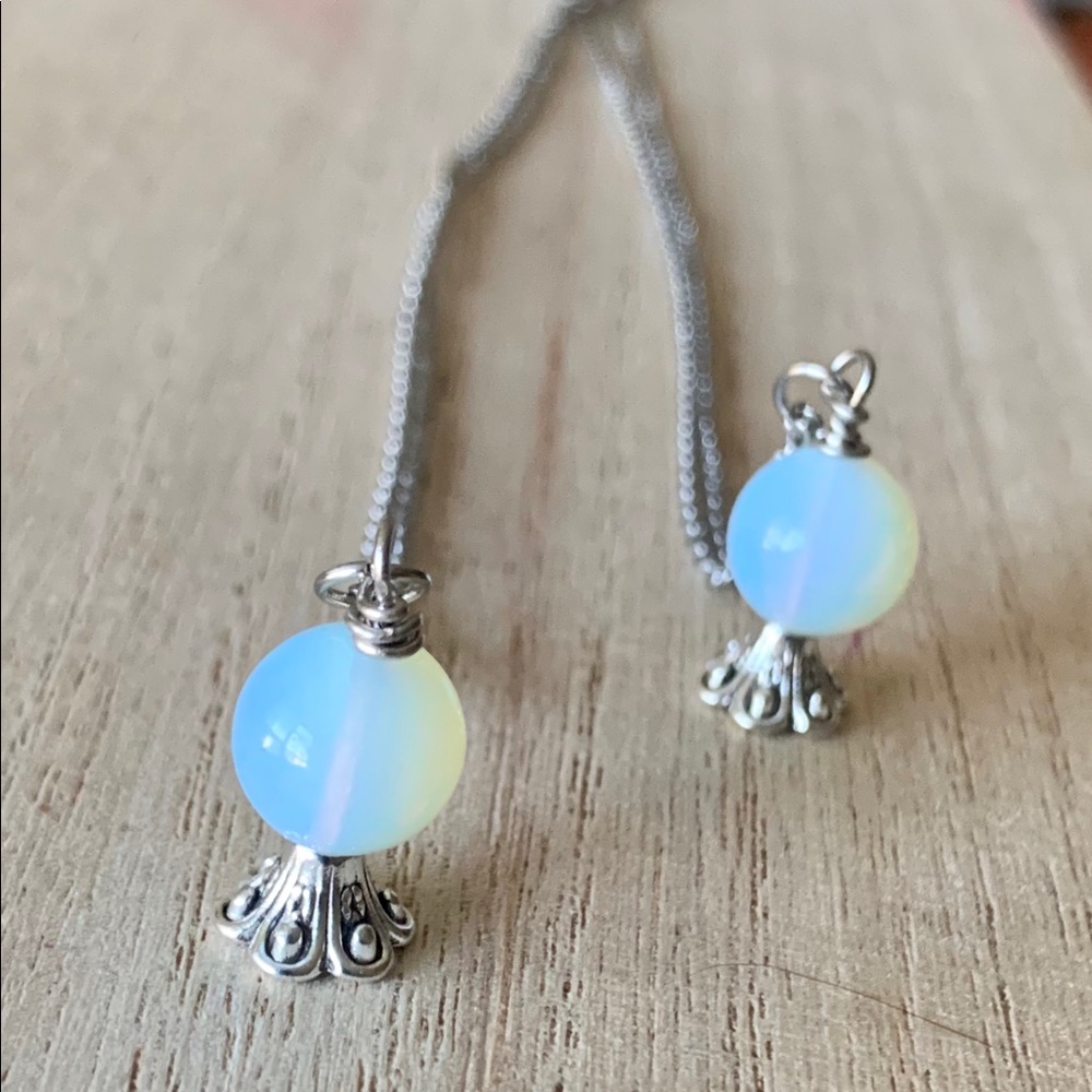 Crystal ball necklace